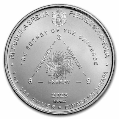 2023年 テスラ銀貨 1オンス セルビア-