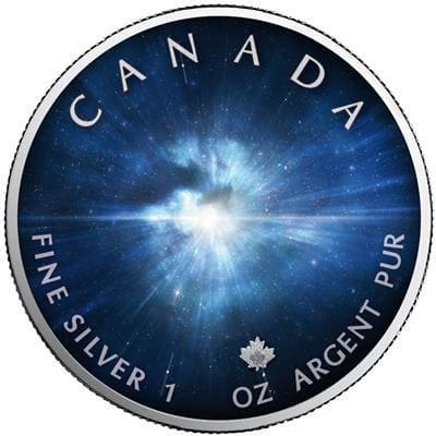 2023カナダ メイプル銀貨 『ビックバン』 カラー1オンス 商品カード・クリアケース付 新品 限定2500枚