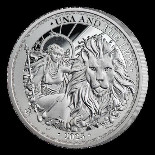 2023 セントヘレナ『ウナとライオン』 プルーフ銀貨 1オンス 限定1500 