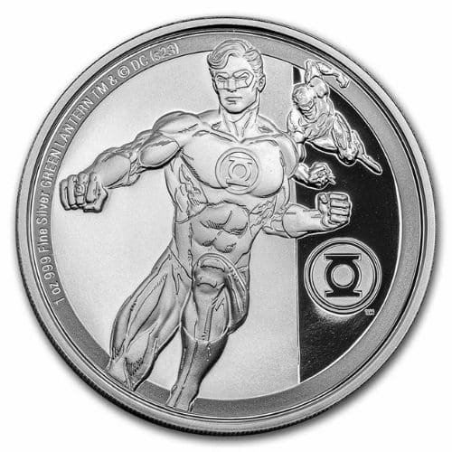 2023 ニウエ DCコミック『グリーンランタン』1オンス 地金型銀貨 専用箱付 限定5,000 新品