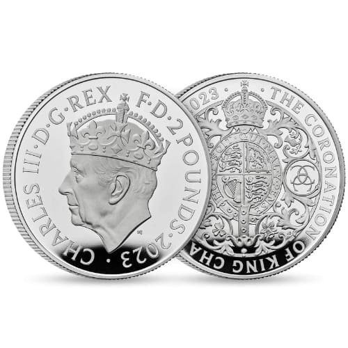 2023 イギリス『チャールズ国王戴冠式』プルーフ銀貨 1オンス 限定17,500枚 専用箱・証明書付 新品