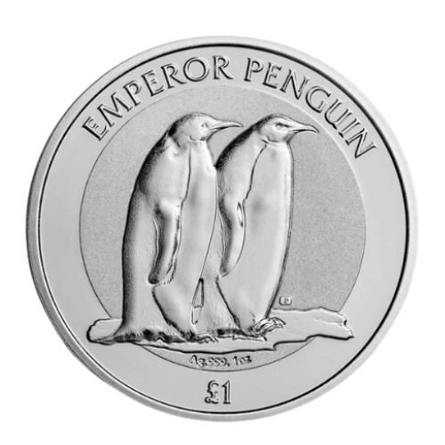 2023イギリス領南極地域『ペンギン』1オンス 地金型銀貨 クリアケース付 限定10000 新品