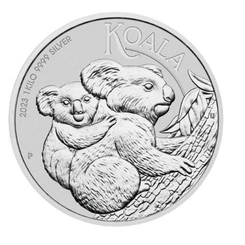 2023 オーストラリア　コアラ 地金型銀貨 1kg 新品 クリアケース付 
