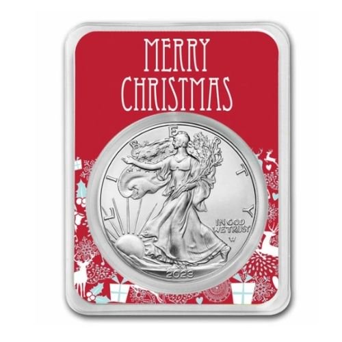 2023 アメリカ イーグル銀貨 Merry Christmas 1オンス地金型銀貨 クリアケース付 新品