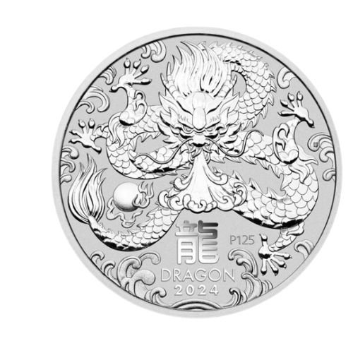 オーストラリア1オンス銀貨　2024年干支(龍)