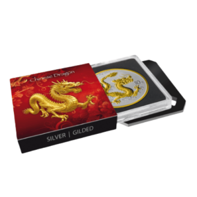 【美品】2012年 中国 龍 干支 純銀 50ｇ メダル 2012 中国 50g 銀龍メダル / バー - 龍旧年 - 南京造幣局 祥?聚福