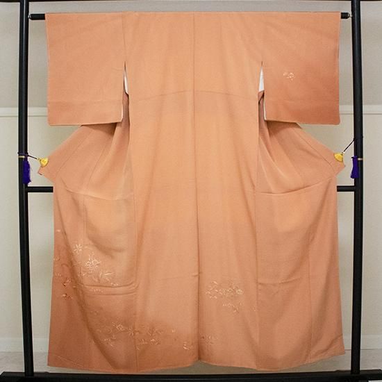 H-752◇正絹 袷『ピンク×松竹梅』手縫い仕立て 訪問着 H-752◇正絹 袷『ピンク×松竹梅』手縫い仕立て 訪問着 - メルカリ