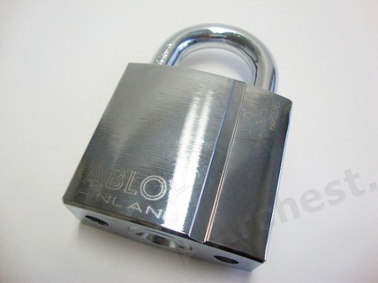 南京錠 PADLOCK クロームメッキ Nタイプ [PL341N-25] アブロイ ABLOY