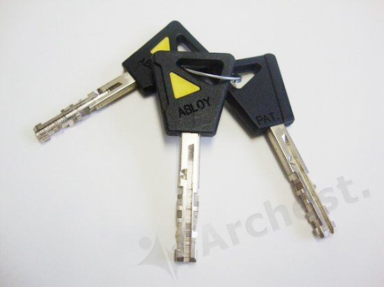 南京錠 PADLOCK クロームメッキ Nタイプ [PL341N-25] アブロイ ABLOY