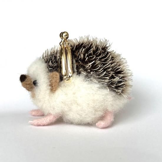 羊毛フェルトでつくる ハリネズミさんのがま口キット