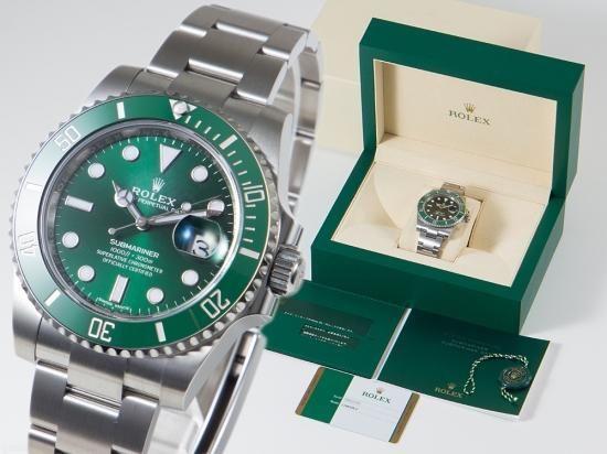 ロレックス ROLEX サブマリーナ グリーン デイト 116610LV フルコマ 