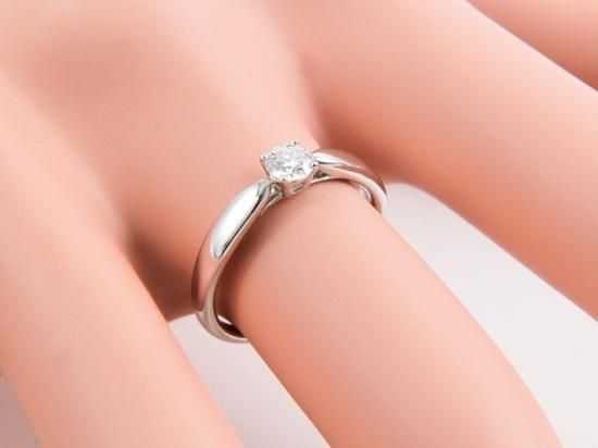 64384★Tiffany\u0026Co.★ ハーモニー ダイヤリング 婚約指輪 0.20ct