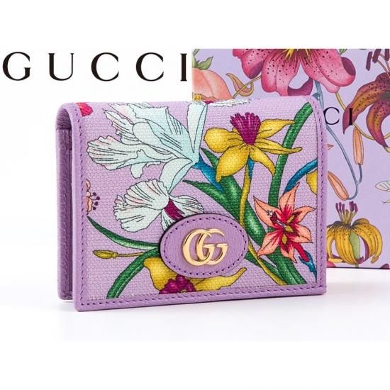 販売超安い 【新品】GUCCI/財布/二つ折り/花柄 | cityleaguecoffee.com