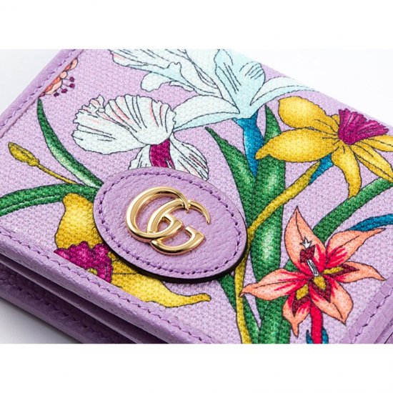 【☆安心の定価販売☆】  二つ折り財布　花柄 Gucci 折り財布