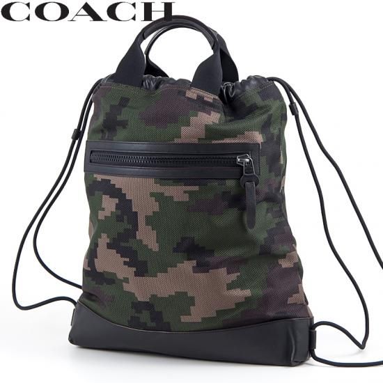 コーチ COACH ナップサック バッグパック ドローストリング ピクセル