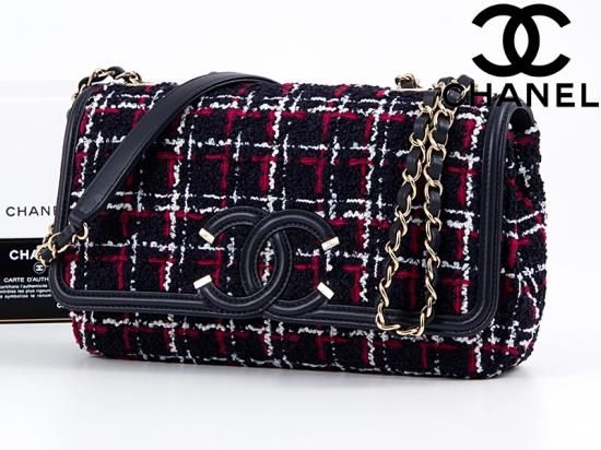 シャネル CHANEL ダブルチェーンバッグ CCフィリグリー マトラッセ