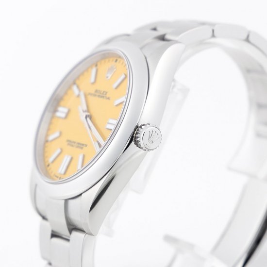 ロレックス オイスター パーペチュアル 41 124300 イエロー 黄色文字盤 腕時計 自動巻き メンズ 中古 2021年