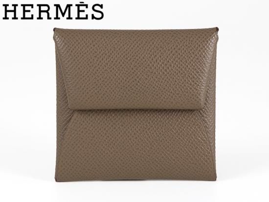 エルメス HERMES バスティア コインケース 小銭入 財布 エトゥープ ...