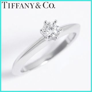 ƥեˡ Tiffany  ơ   0.22ct 6 3.7g Pt950 Ȣ
