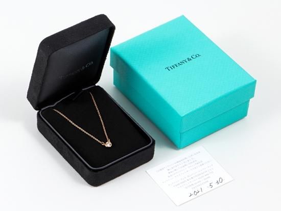 TIFFANY❇️バイザヤード 750 ダイヤモンドネックレス K18 箱付き ...