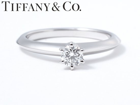 ティファニー Tiffany 指輪 ソリテール ダイヤ リング 0.20ct 9号 3.8g ...