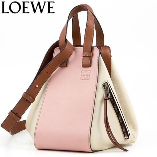 【美品】LOEWE ハンモック　スモール　タン