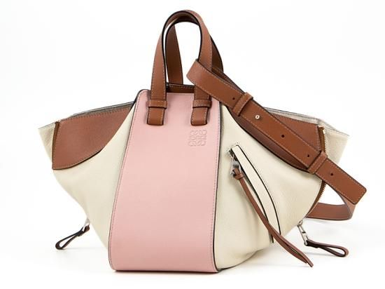 ロエベ LOEWE ハンモックバッグ スモール 2WAY ショルダー ピンク タン ...