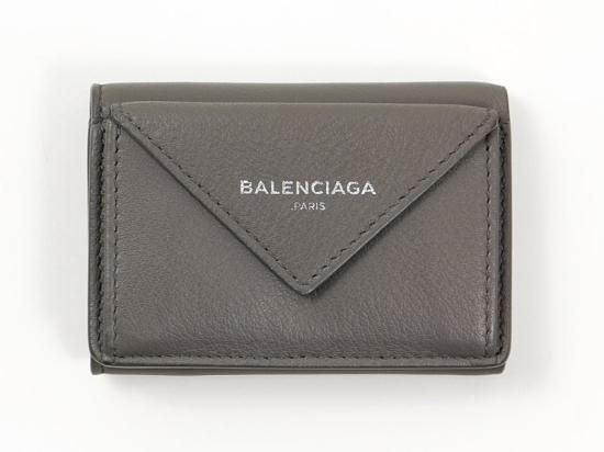 バレンシアガ BALENCIAGA ペーパー ミニウォレット 三つ折り財布 札入