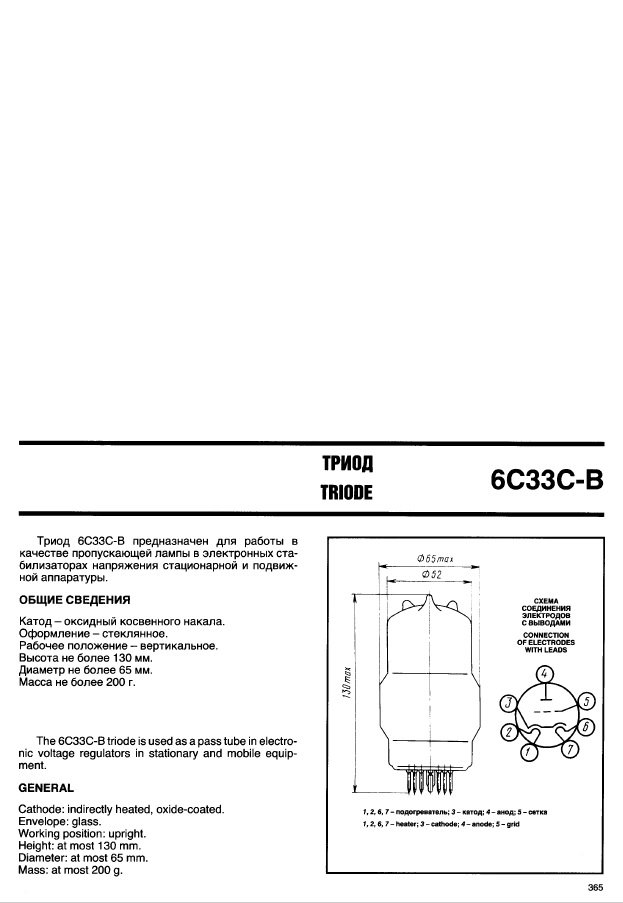 6C33C-B - テクソル オンラインショップ | 高品質真空管 （オーディオ用・ギター用）通販・通信販売専門店