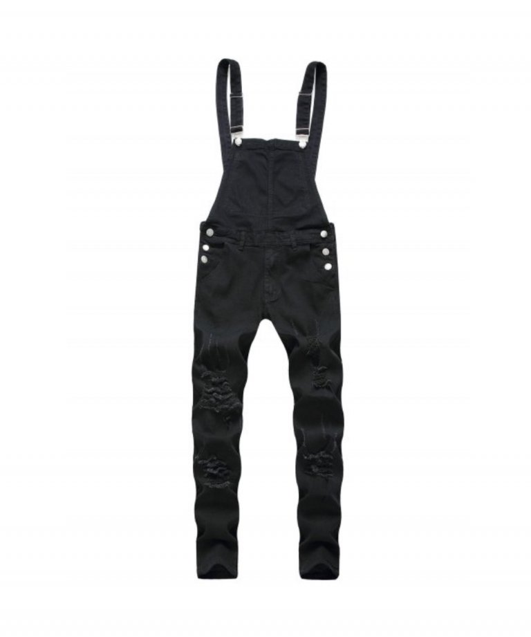 <img class='new_mark_img1' src='https://img.shop-pro.jp/img/new/icons8.gif' style='border:none;display:inline;margin:0px;padding:0px;width:auto;' />BLACK×BOX　Damage Wash Denim Overalls BLK