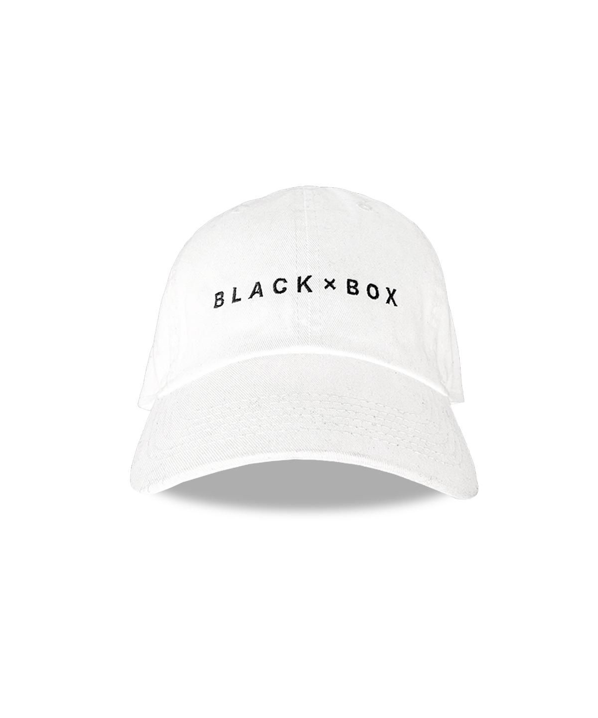 BLACK×BOX BLACK LOGO CAP WHT