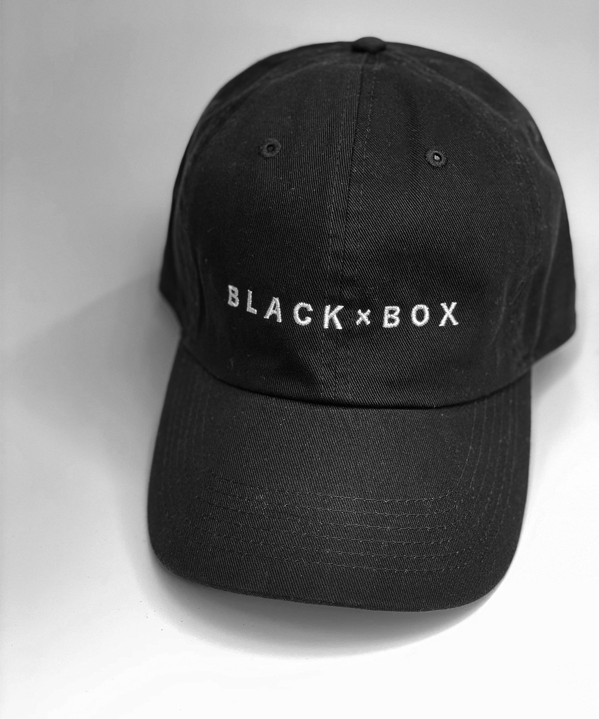 BLACK×BOX BLACK LOGO CAP WHT