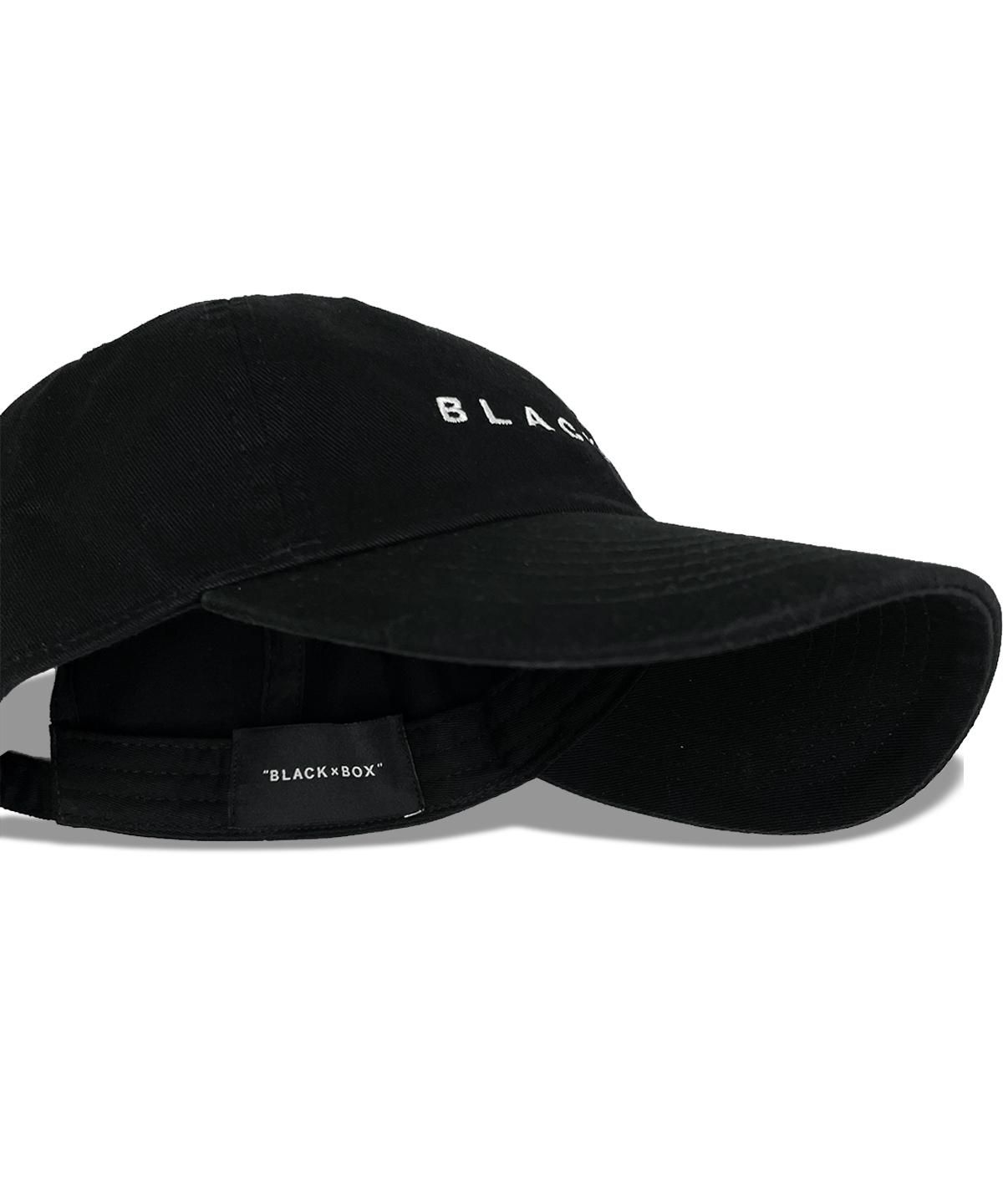 BLACK×BOX BLACK LOGO CAP WHT