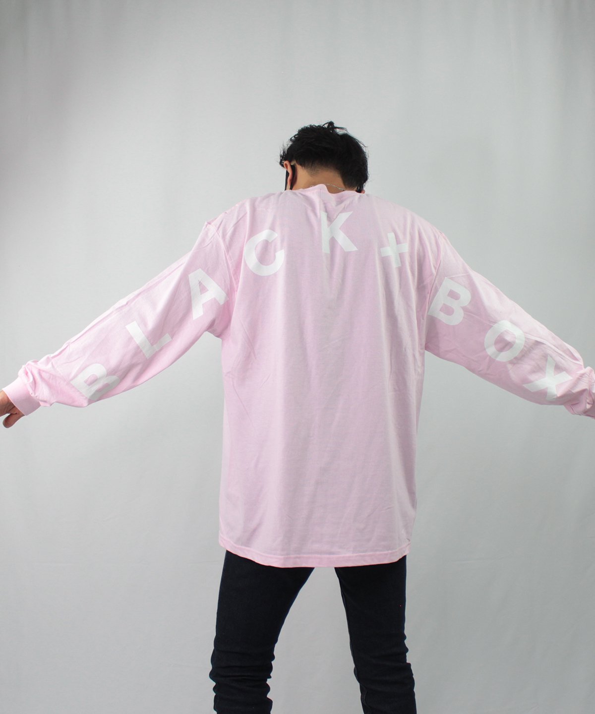 BLACK×BOX Arch LOGO Long T-shirts.PINK