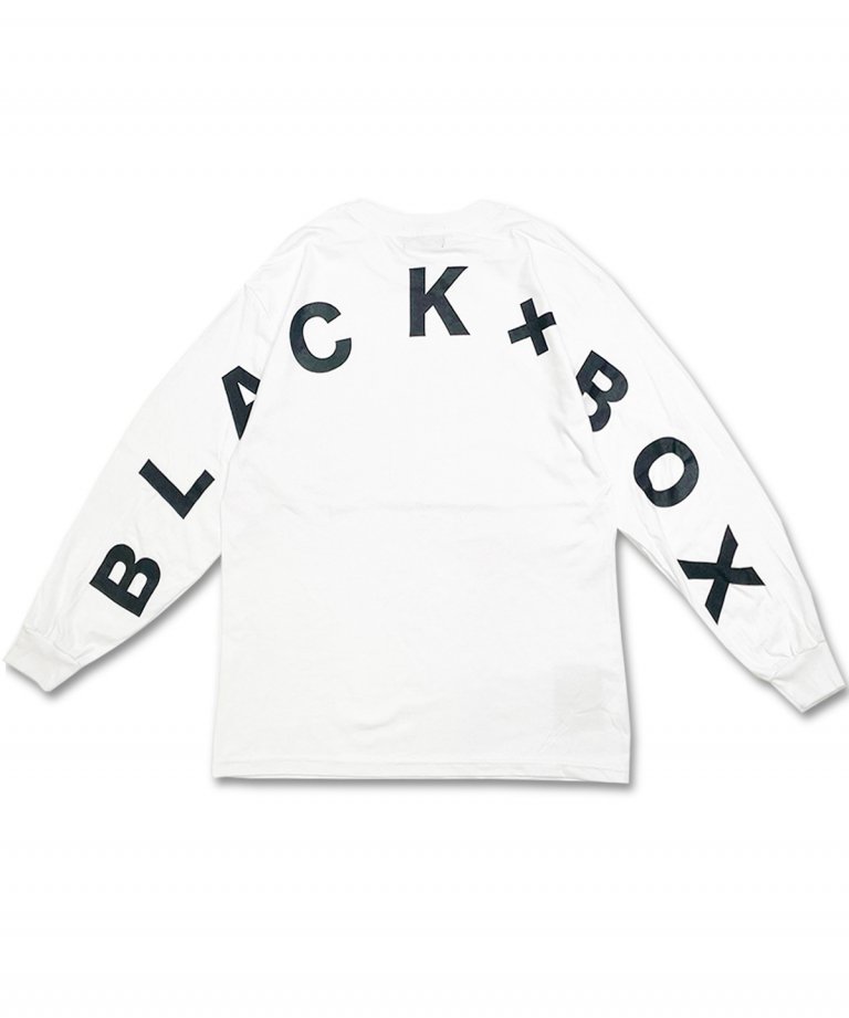 BLACKBOX Arch LOGO Long T-shirts.WHT