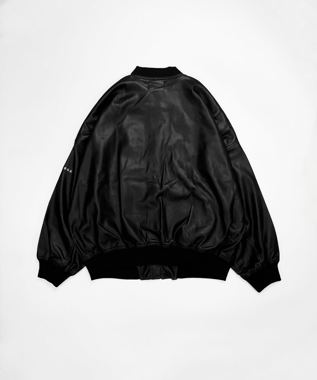 山猿 BLACK×BOX BLACK×BOX Leather Embroidery OverSize MA-1