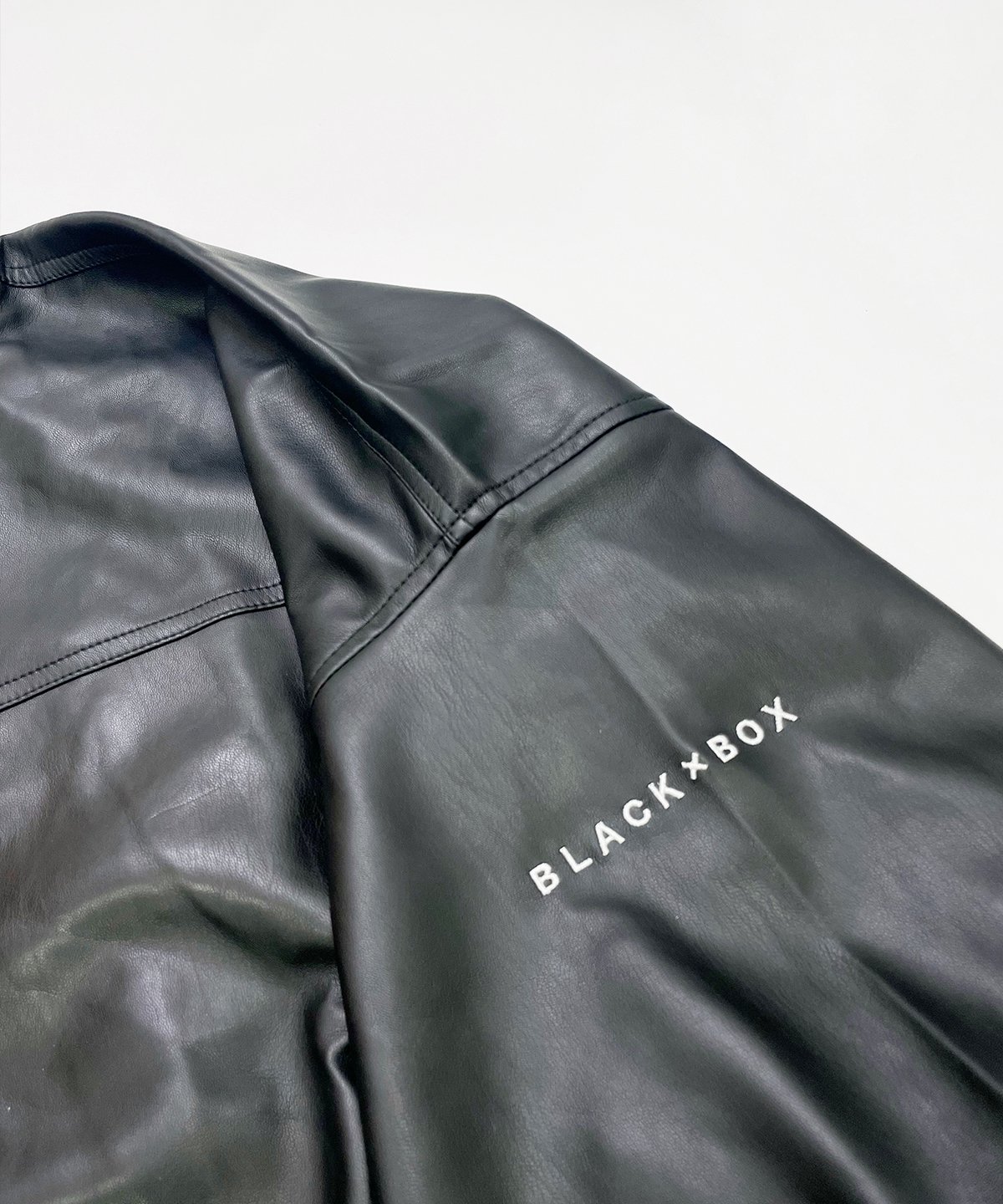 山猿 BLACK×BOX BLACK×BOX Leather Embroidery OverSize MA-1