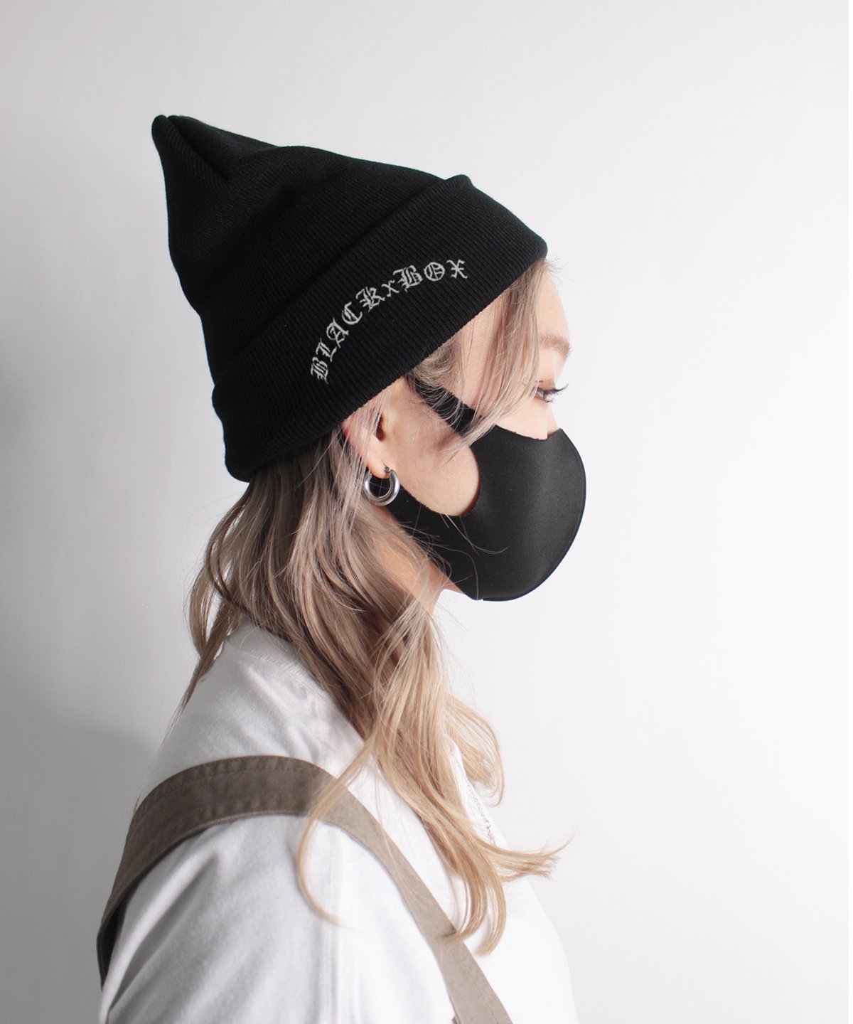 2月17日発売先行予約】 BLACK×BOXOLD LOGO Embroidery Knit CAP.７色展開