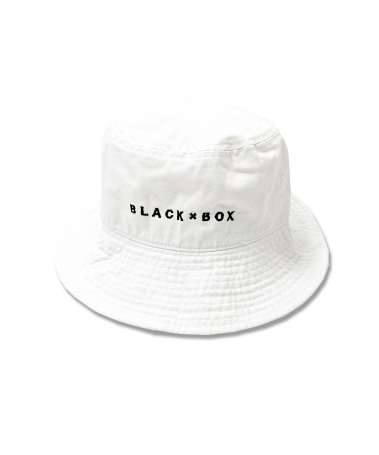 【22SS最新作】 BLACK×BOX LOGO Embroidery HAT.WHT