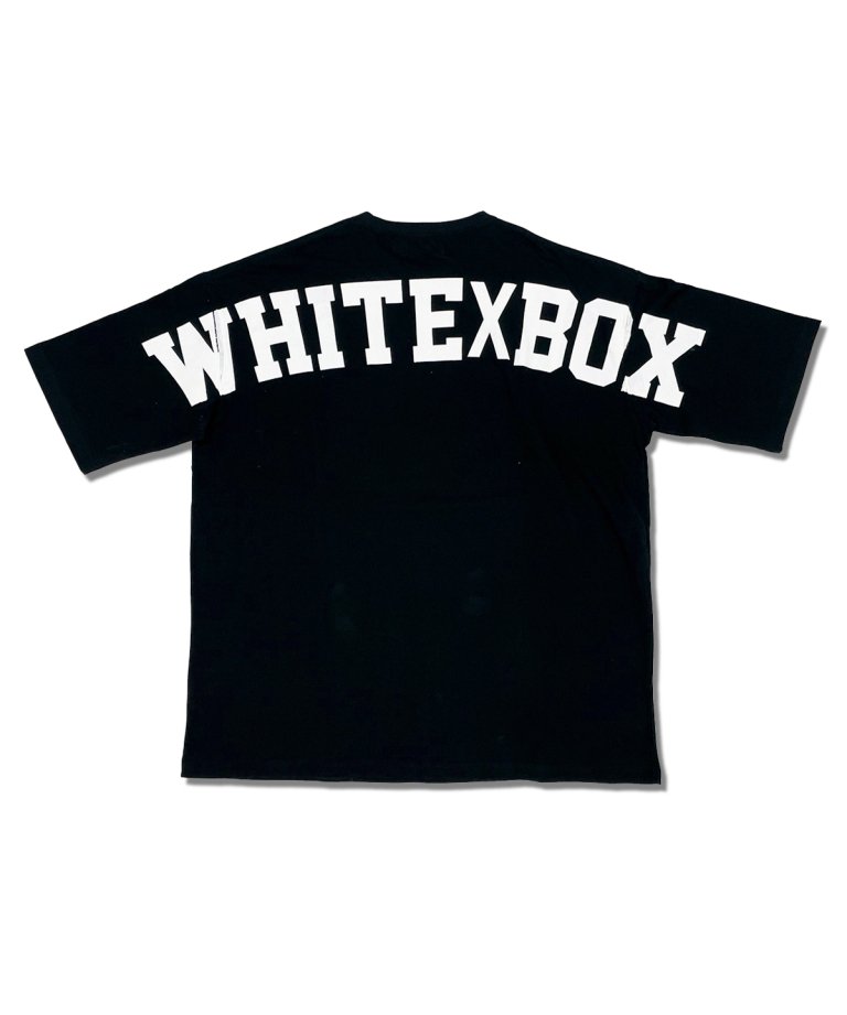 7月30日再販売【22SS最新作】WHITE×BOX “BACK Arch  LOGO” T-Shirts.BLK