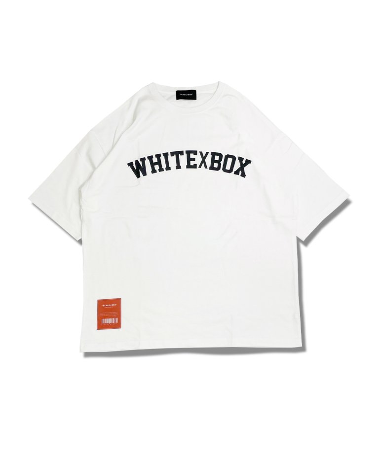 7月30日再販売【22SS最新作】WHITE×BOX “Front Arch LOGO” T-Shirts.WHT×BLK
