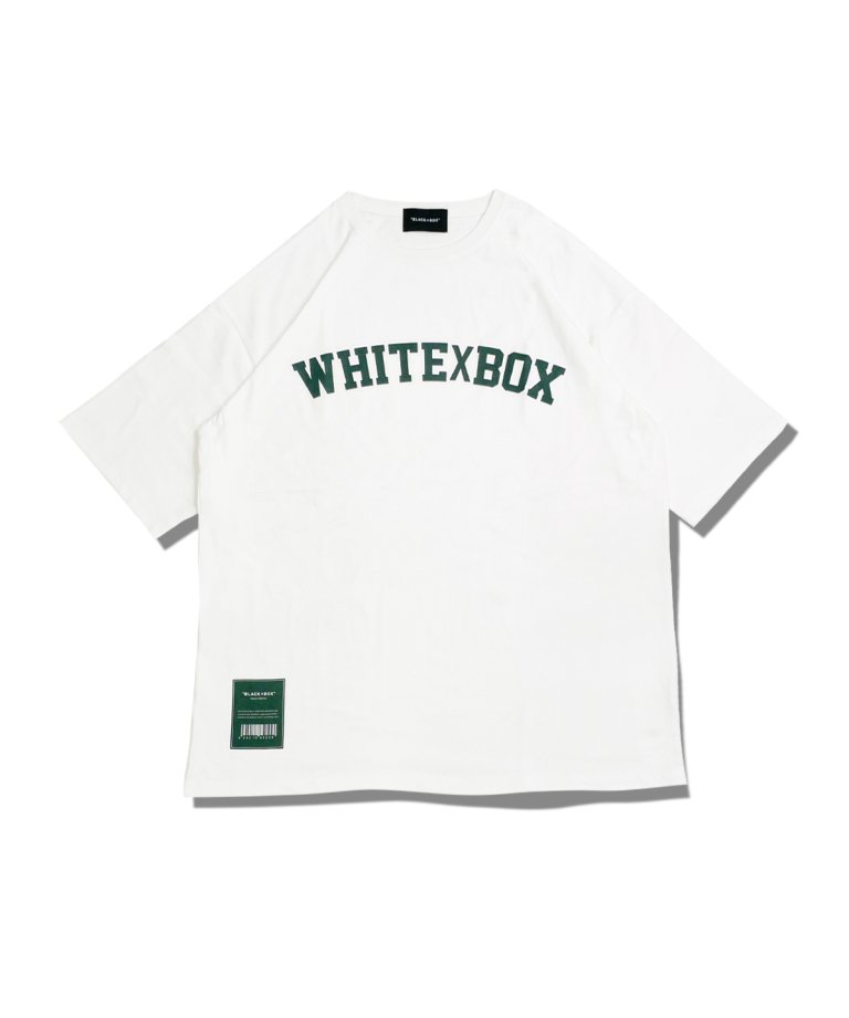 7月30日再販売【22SS最新作】WHITE×BOX “Front Arch LOGO” T-Shirts.WHT×GREEN