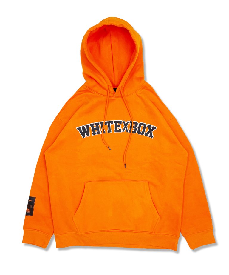 WHITE×BOX “Front Arch LOGO” Oversize Hoodie.ORANGE