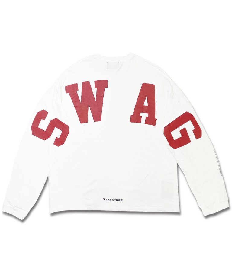 23SSǿBLACKBOX Swag Arch Long T-Shirts.WHTRED