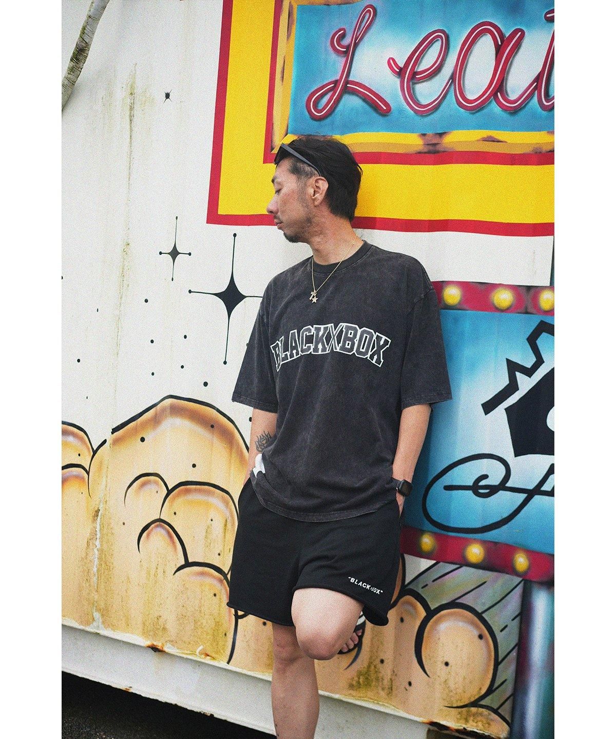 24SS最新作】BLACK×BOX Vintage Front Arch LOGO T .VINTAGE/BLK