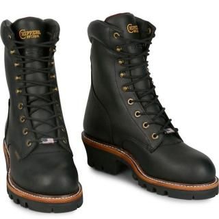 ڥ CHIPPEWA SL5410 Super Logger 9 Waterproof Insulated Steel Toe