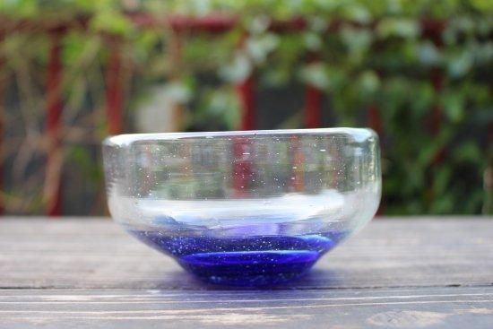 吹きガラス　カットガラス　小鉢 吹きガラス カットガラス 小鉢
