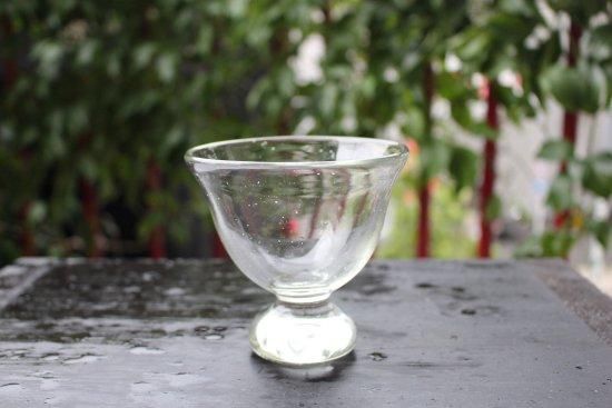 コバルトブルー ガラス デザートカップ 2個セット