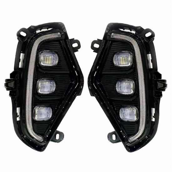 RAV4 50系 パーツ トヨタ LED デイライト ウィンカー連動 フォグランプ ホワイト アンバー 左右セット フロント 外装 ドレスアップ  カスタム 宅配便 - ネクサスジャパン