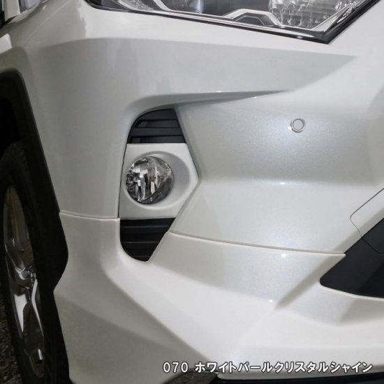 RAV4 50系 パーツ トヨタ フォグランプ ガーニッシュ フォグカバー ハーフ 塗装済み 純正カラー 2P セット 外装 メッキ ハーフタイプ  カスタム アクセサリー ネコポス - ネクサスジャパン